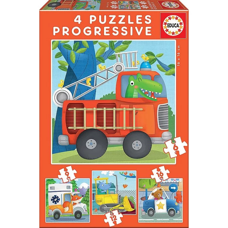 Patrouille de sauvetage - 4 puzzles progressifs