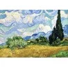 Puzzle Champ de blé avec cyprès - Vincent Van Gogh