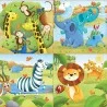 Animaux sauvages - 4 puzzles progressifs