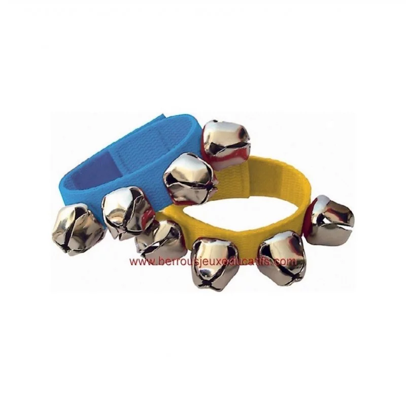 Paire de bracelets à grelots - À attacher aux poignets ou aux chevilles,  ces bracelets de grelots permettront de mettre en musiq