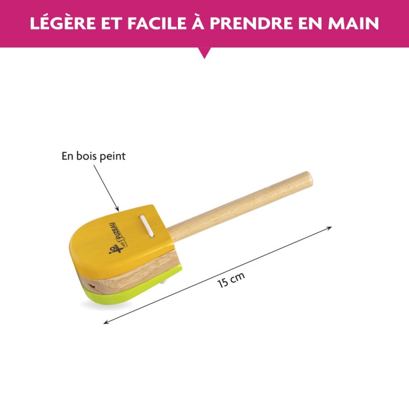 Castagnettes En Bois Forme Crocodile - Instrument De Percussion Miniature, Jouet Musical éducatif