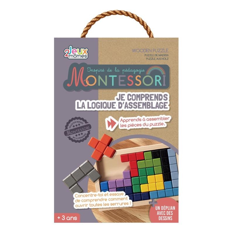 Universal - Moulins à vent en forme de L jeux de planche de correspondance puzzle  pour les enfants à partir de 4 ans éducation sciure de bois intelligente  cognitive logique jouets cadeaux