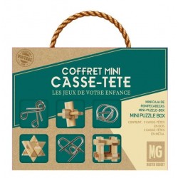 Coffret casse-têtes en bois...