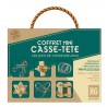 Coffret casse-têtes en bois et en métal