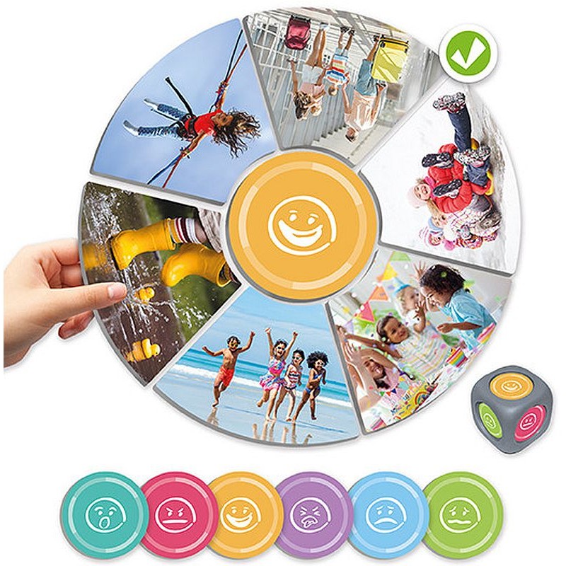 Un jeu avec des images réelles pour reconnaître les émotions que l'on peut ressentir dans différentes situations.