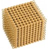 Cube de 1000 perles dorées Montessori