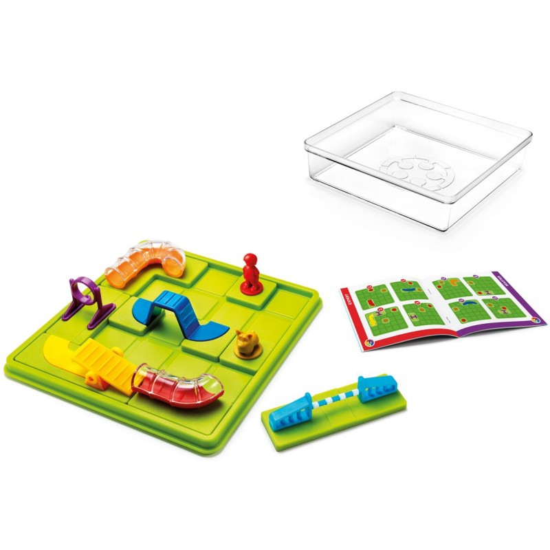 Jeu de logique pour créer des parcours d'obstacles pour le chien Corgi!