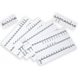Lettres magnétiques cursives