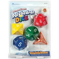 Lot de 6 grands dés polyèdres
