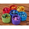 Bols et boules de tri en feutrine