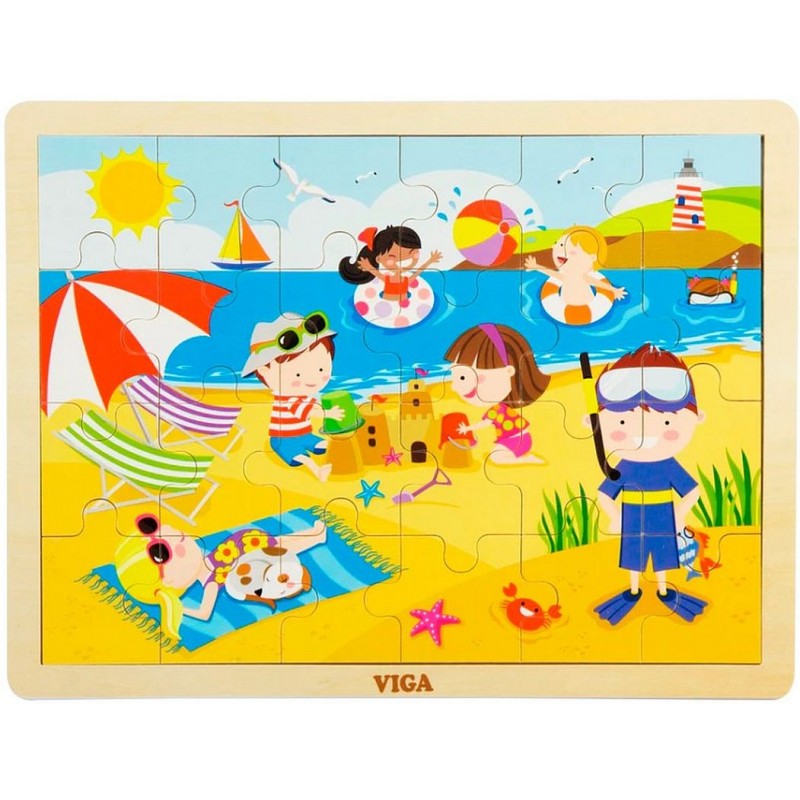 Lot de 4 puzzles saisons