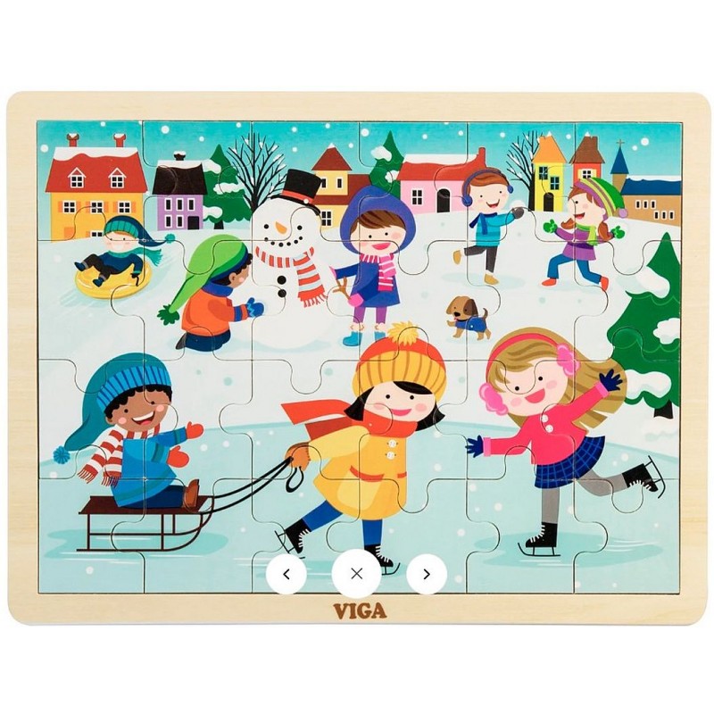 Lot de 4 puzzles saisons