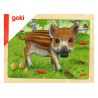 Lot de 5 puzzles des animaux de la forêt