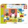 4 puzzles Petit ours brun