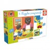 4 puzzles Petit ours brun