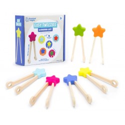 Lot de 6 grandes pinces en bois