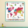 Carte du monde à colorier