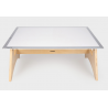Table lumineuse et son support en bois