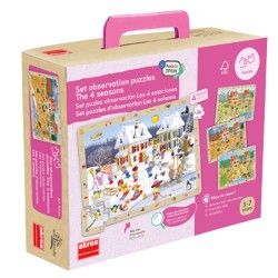 Set de 4 puzzles Les 4 saisons