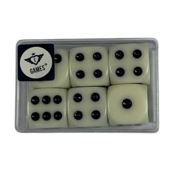 Lot de 6 dés 16 mm