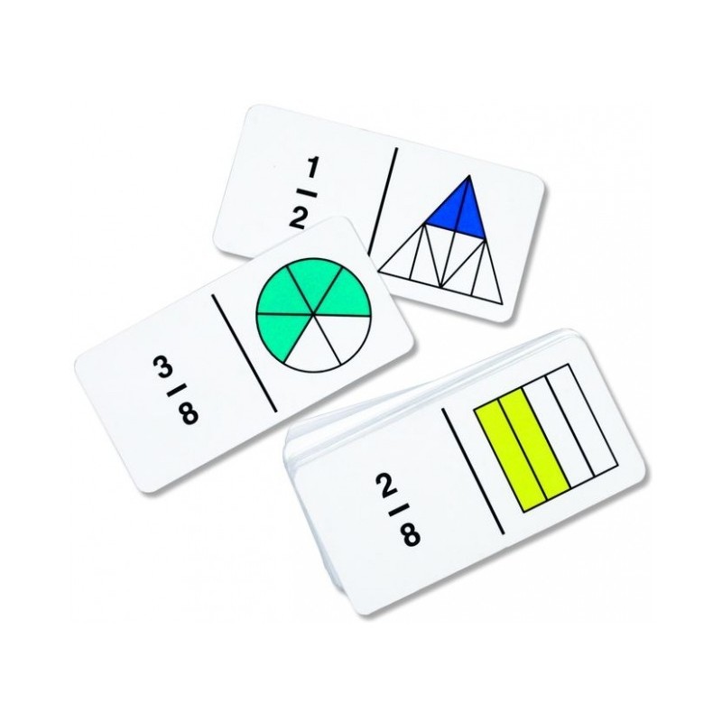 Rainbow fraction dominoes,  Learning Resources