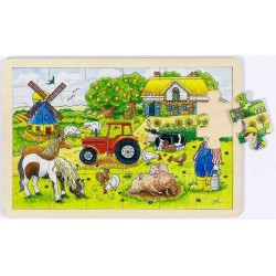 Puzzle bois Ferme des meuniers
