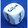 Dé fractions 1/1, 1/2, 1/3, 1/4, 1/5, 1/6