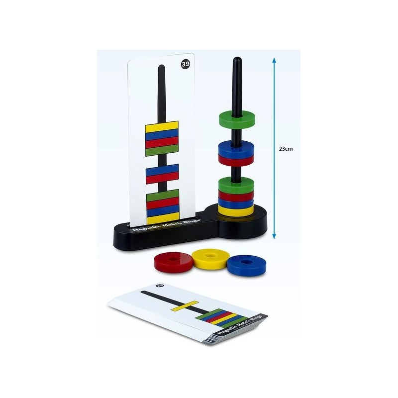 Magnetic match rings - jeu Popular Playthings