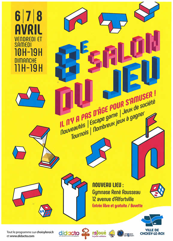 Affiche Salon du jeu de Choisy le Roi 2018